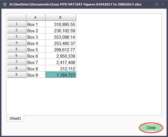 View Spreadsheet Close image