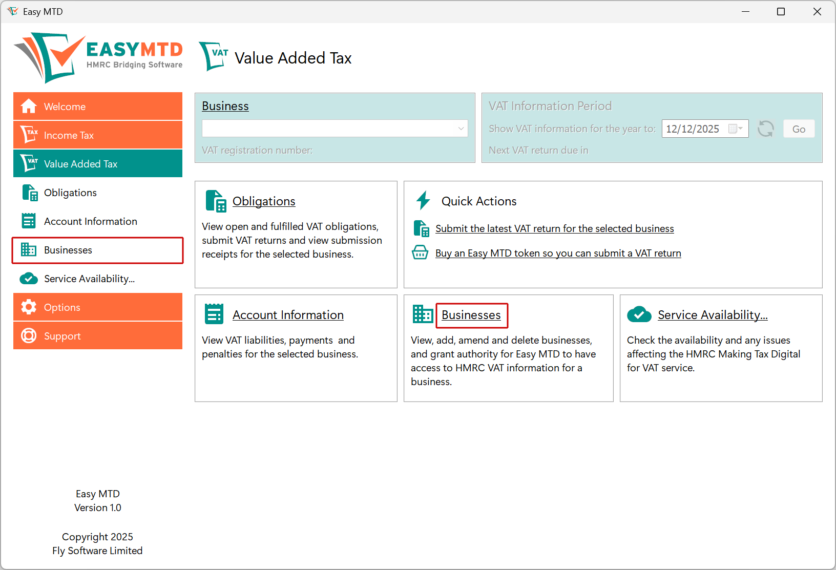 Select Businesses page image