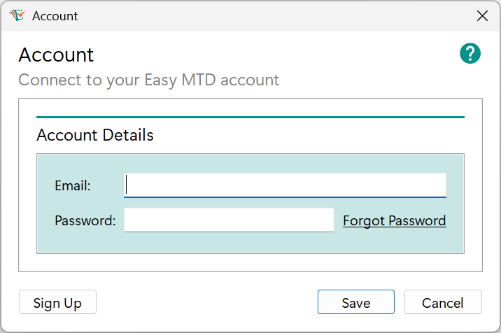 Account window image
