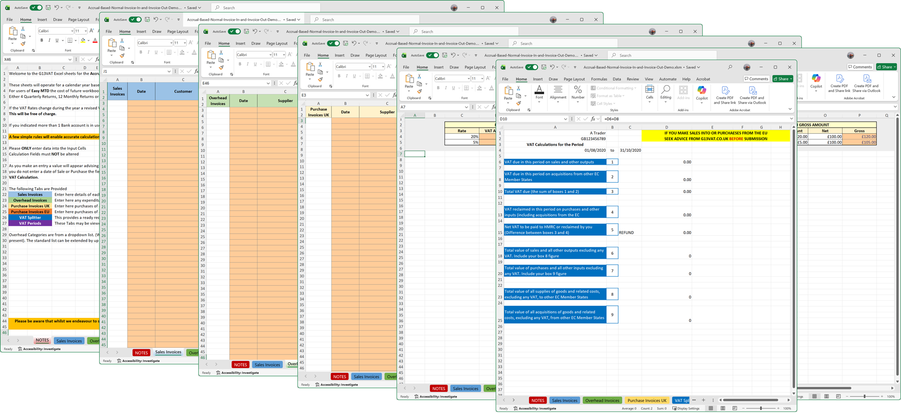 Excel spreadsheet template image